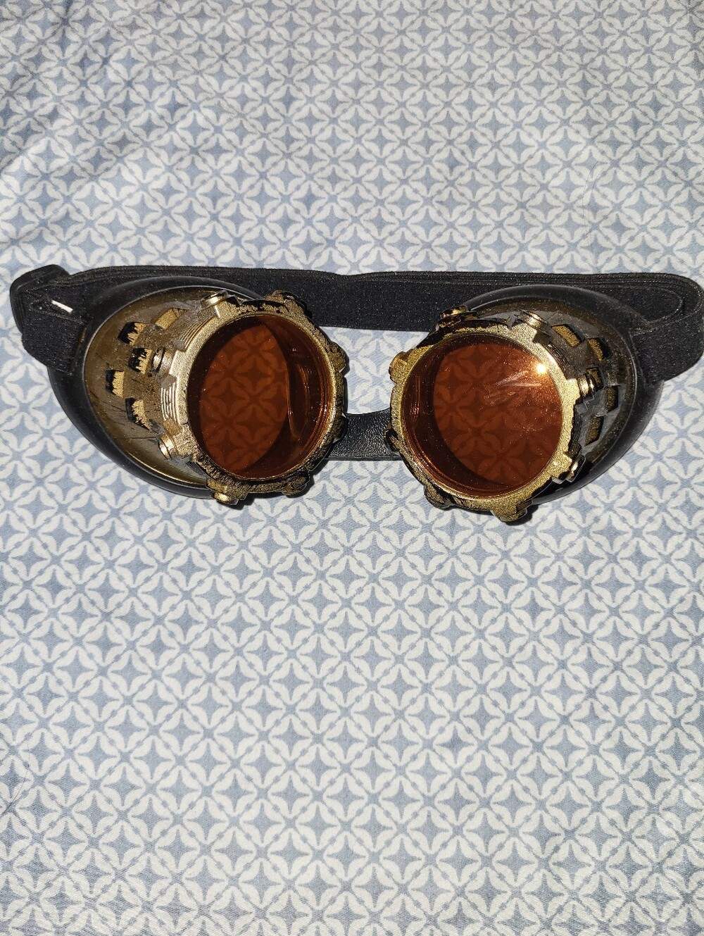 Elope Steampunk Brass-Tone Goggles with Amber Lenses WWE Becky Lynch Costume